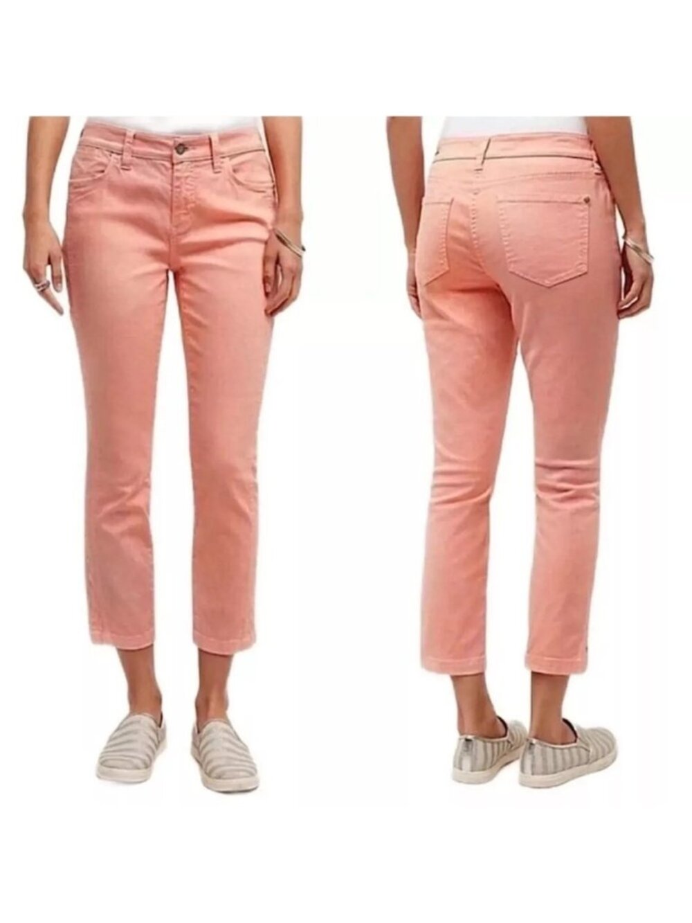 Pilcro and the Letterpress Size 32 Pink Fit Stet Mid Rise Cropped Denim Jeans